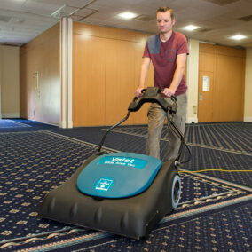 Valet Wide Area Vac in use